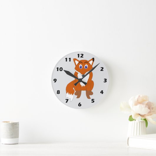 Fox Design ラウンド壁時計 (ホーム)