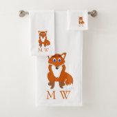 Fox Design Monogrammed バスタオルセット (インサイチュ)