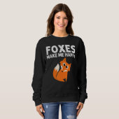 Fox Designs For Men Women Foxes Animal Wildlife スウェットシャツ (正面フル)