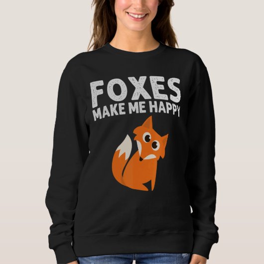 Fox Designs For Men Women Foxes Animal Wildlife スウェットシャツ (正面)