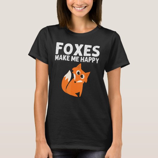 Fox Designs For Men Women Foxes Animal  Wildlife Tシャツ (正面)