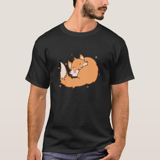 Fox dreaming Animal Nature Environment red Fox Tシャツ (正面)