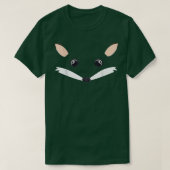 Fox Face Costume Halloween Pretend I'm A Fox Funny Tシャツ (デザイン正面)