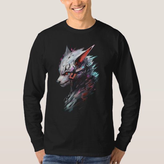 Fox Fantasy Art  Animal Fox Tシャツ (正面)
