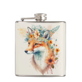 Fox Flower Crown Watercolor                        フラスク (正面)