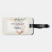 Fox Flower Crown Watercolor                        ラゲッジタグ (裏面横)