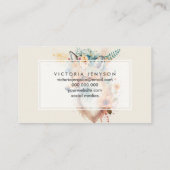 Fox Flower Crown Watercolor                        名刺 (裏面)