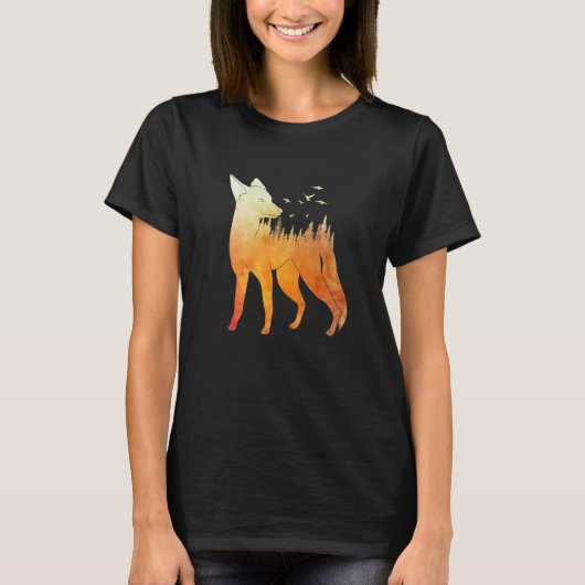 Fox forest fox hunter hunting Fox  2 Tシャツ (正面)