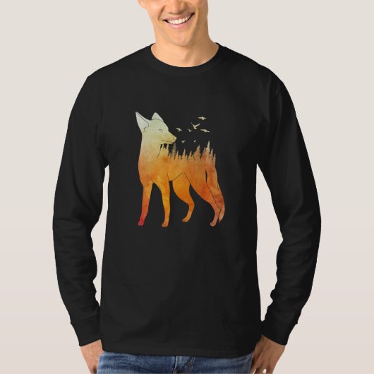 Fox forest fox hunter hunting Fox  2 Tシャツ (正面)