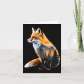 Fox Forest Nature Lover Mountains Hiking Camng Bus カード (正面)