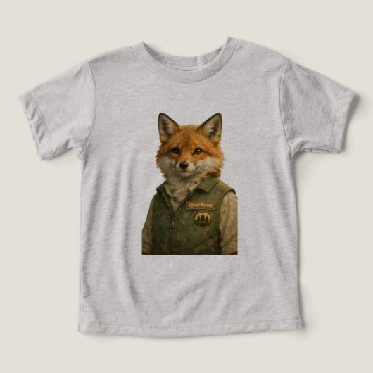 Fox Forest Ranger – Bella+Canvas トッドラー トライブレンドTシャツ (デザイン正面)