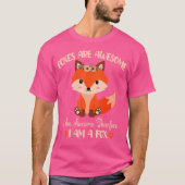 Fox Foxes Are Awesome Cute Fox Girls Boys Tシャツ (正面)
