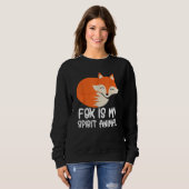 Fox Foxes Fox Is My Spirit Animal スウェットシャツ (正面フル)