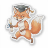 Fox Graduation  シール (正面)
