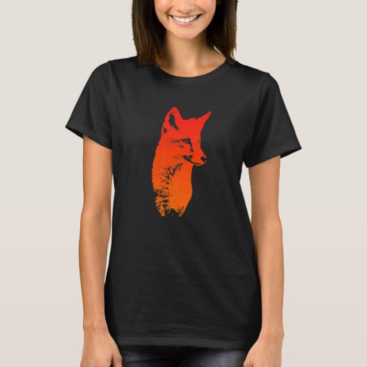 Fox head fox fox hunting hunter  1 tシャツ (正面)