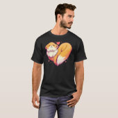 Fox Heart   Retro Animal Wild Zoo Classic Passion  Tシャツ (正面フル)