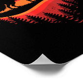 Fox Heart Valentines Animal Fox Lover Men Women Gi ポスター (角)