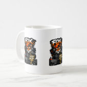 Fox Hip Hop Style コーヒーマグカップ (正面左)