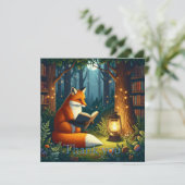 Fox in a Magical Forest Library サンキューカード (スタンド正面)