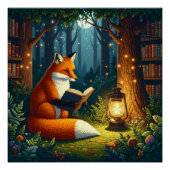 Fox in a Magical Forest Library ポスター (正面)