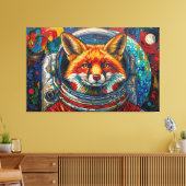 FOX IN SPACE キャンバスプリント (インサイチュ (リビング))