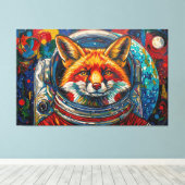 FOX IN SPACE キャンバスプリント (インサイチュ (ウッドフロア))