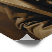 Fox in Suit Art Print Funny Animal Wall Poster ポスター (角)