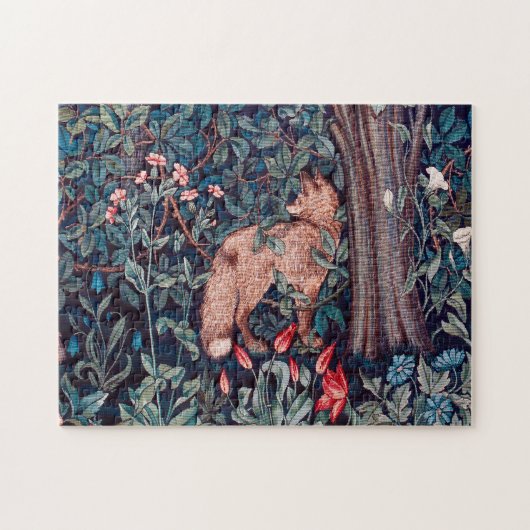 Fox in The Forest, William Morris ジグソーパズル (横)