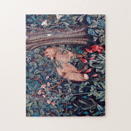 Fox in The Forest, William Morris ジグソーパズル (縦)