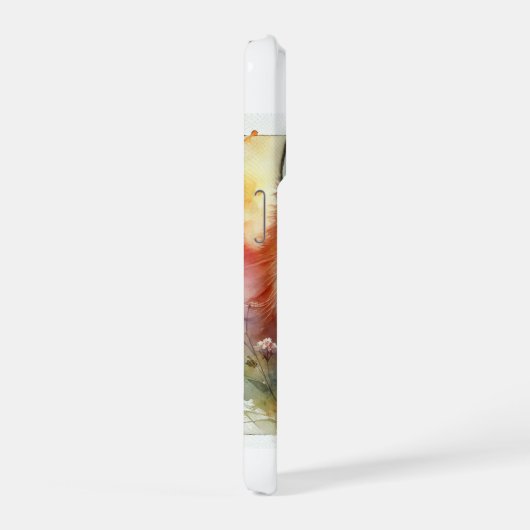 Fox in the Serene Forest 230924AREF126 - Watercolo iPhoneケース (右側面)