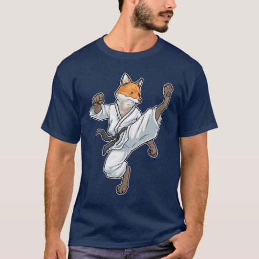 Fox Karate Martial arts Tシャツ (正面)