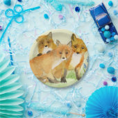 Fox Kits ペーパープレート (パーティー)
