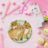 Fox Kits ペーパープレート (パーティー)
