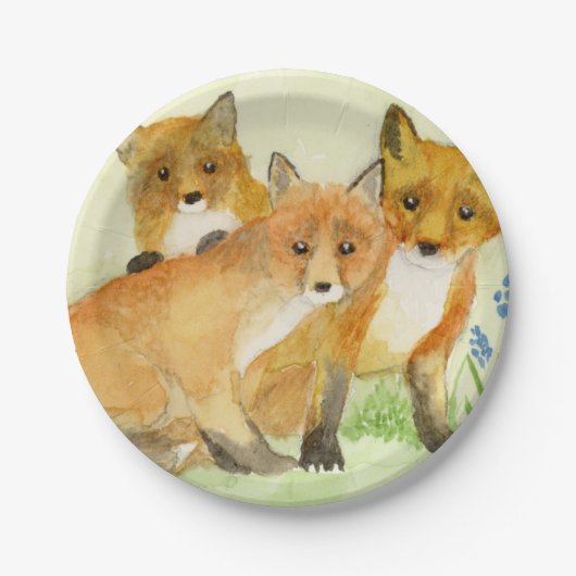 Fox Kits ペーパープレート (正面)