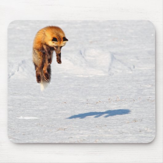 Fox Leap | カナダ ユーコン マウスパッド (正面)