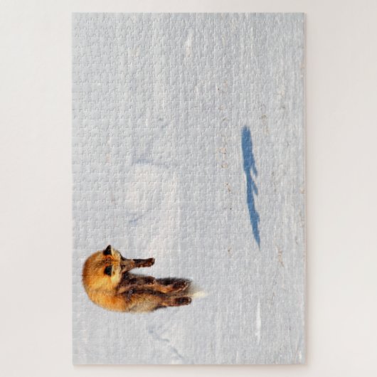 Fox Leap | Yukon, Canada ジグソーパズル (縦)