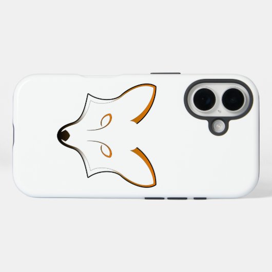 Fox Logo iPhone 16 Case Case-Mate iPhoneケース (裏面 (横))
