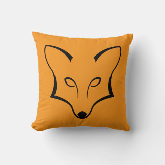 Fox Logo Throw Pillow クッション
