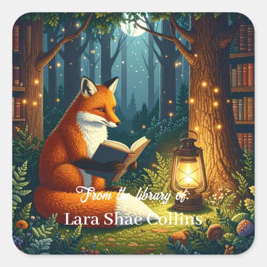 Fox Magical Forest Libraryの蔵書より スクエアシール (正面)