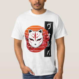 fox mask design tシャツ
