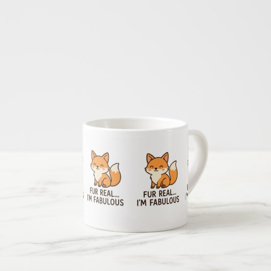 Fox mug エスプレッソカップ (正面右)