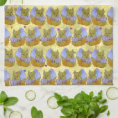 Fox named Dice キッチンタオル (折り畳み)