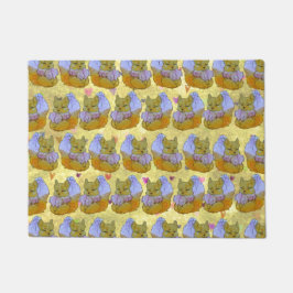 Fox named Dice ドアマット