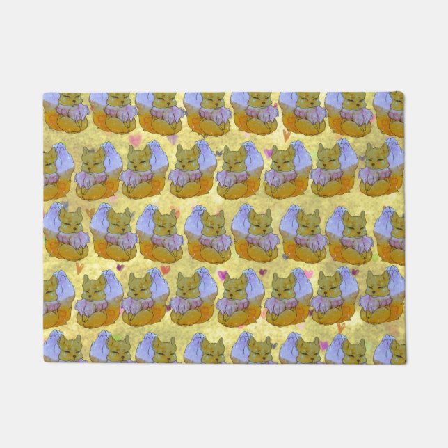 Fox named Dice ドアマット (正面)