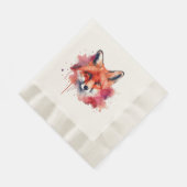 Fox Napkins 縁ありランチョンナプキン (角)