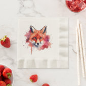 Fox Napkins 縁ありランチョンナプキン (インサイチュ)