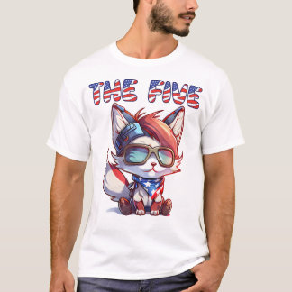 Fox News The Five Cute American Patriotic Fox Tシャツ