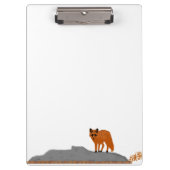 🦊 Fox on the Rock Clipboard - Office Notepad Hold クリップボード (正面)