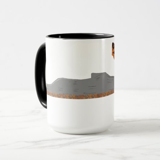 🦊 Fox on the Rock Combo Mug マグカップ (正面左)