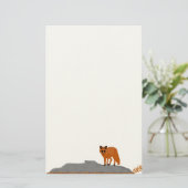 🦊 Fox on the Rock Correspondence Paper 便箋 (スタンド正面)